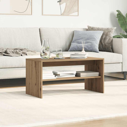 Tv-meubel 80x40x40 cm bewerkt hout artisanaal eikenkleur