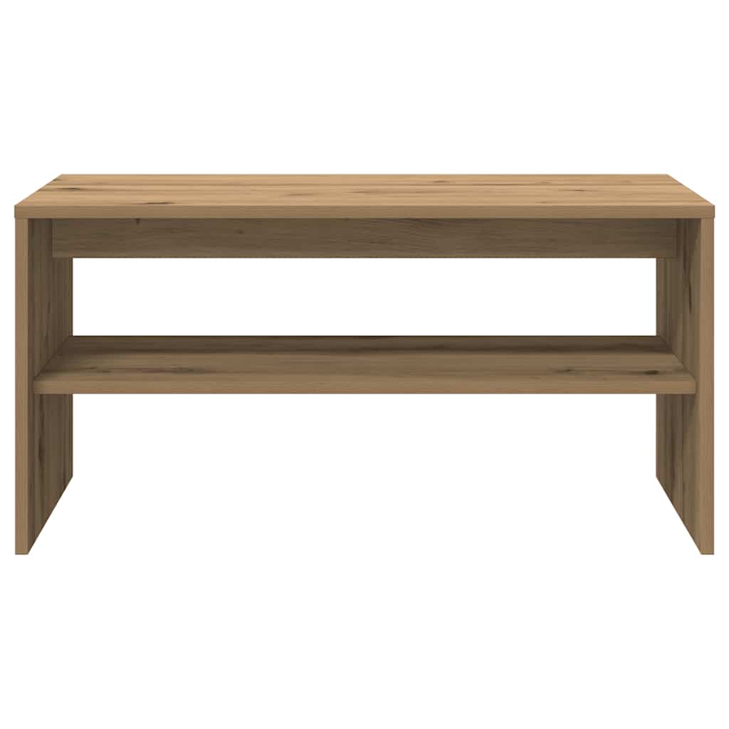 Tv-meubel 80x40x40 cm bewerkt hout artisanaal eikenkleur