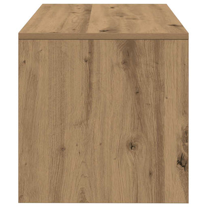 Tv-meubel 80x40x40 cm bewerkt hout artisanaal eikenkleur
