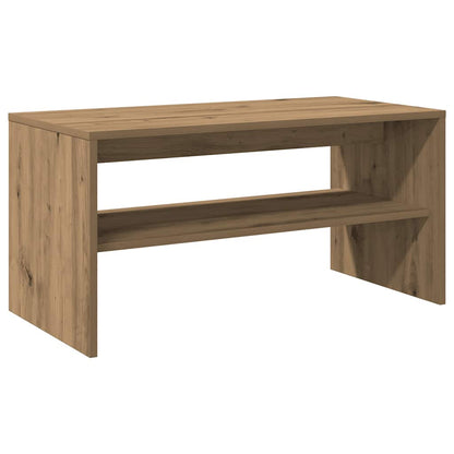 Tv-meubel 80x40x40 cm bewerkt hout artisanaal eikenkleur