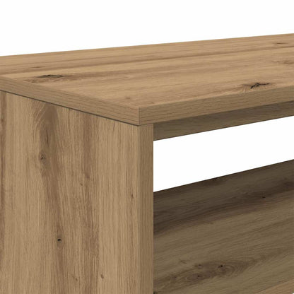 Tv-meubel 80x40x40 cm bewerkt hout artisanaal eikenkleur