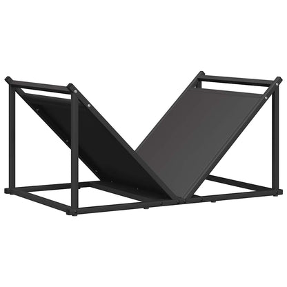 Brandhoutrek 70x43x34,5 cm koudgewalst staal zwart