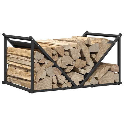 Brandhoutrek 70x43x34,5 cm koudgewalst staal zwart