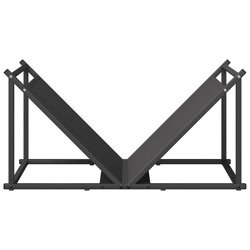 Brandhoutrek 70x43x34,5 cm koudgewalst staal zwart