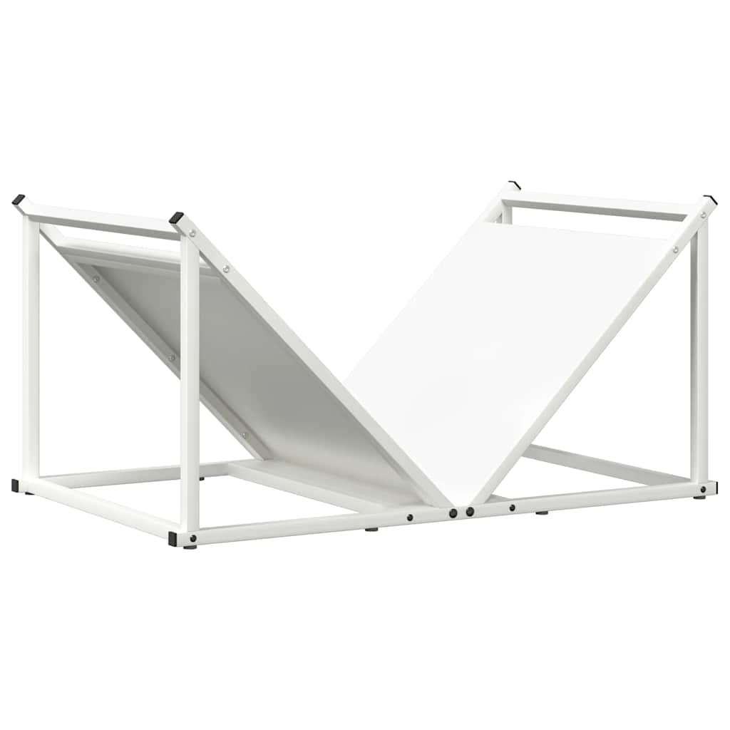 Brandhoutrek 70x43x34,5 cm koudgewalst staal wit