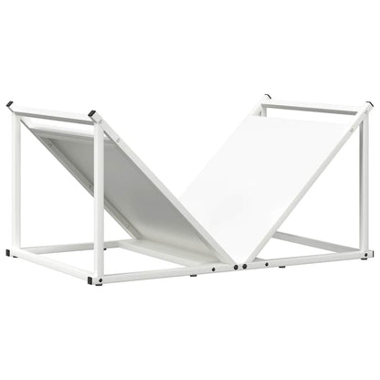 Brandhoutrek 70x43x34,5 cm koudgewalst staal wit