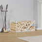 Brandhoutrek 70x43x34,5 cm koudgewalst staal wit