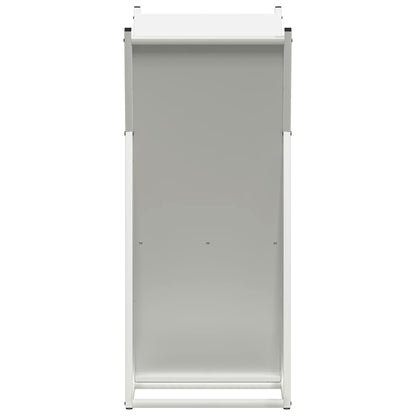 Brandhoutrek 69,5x35x81 cm koudgewalst staal wit