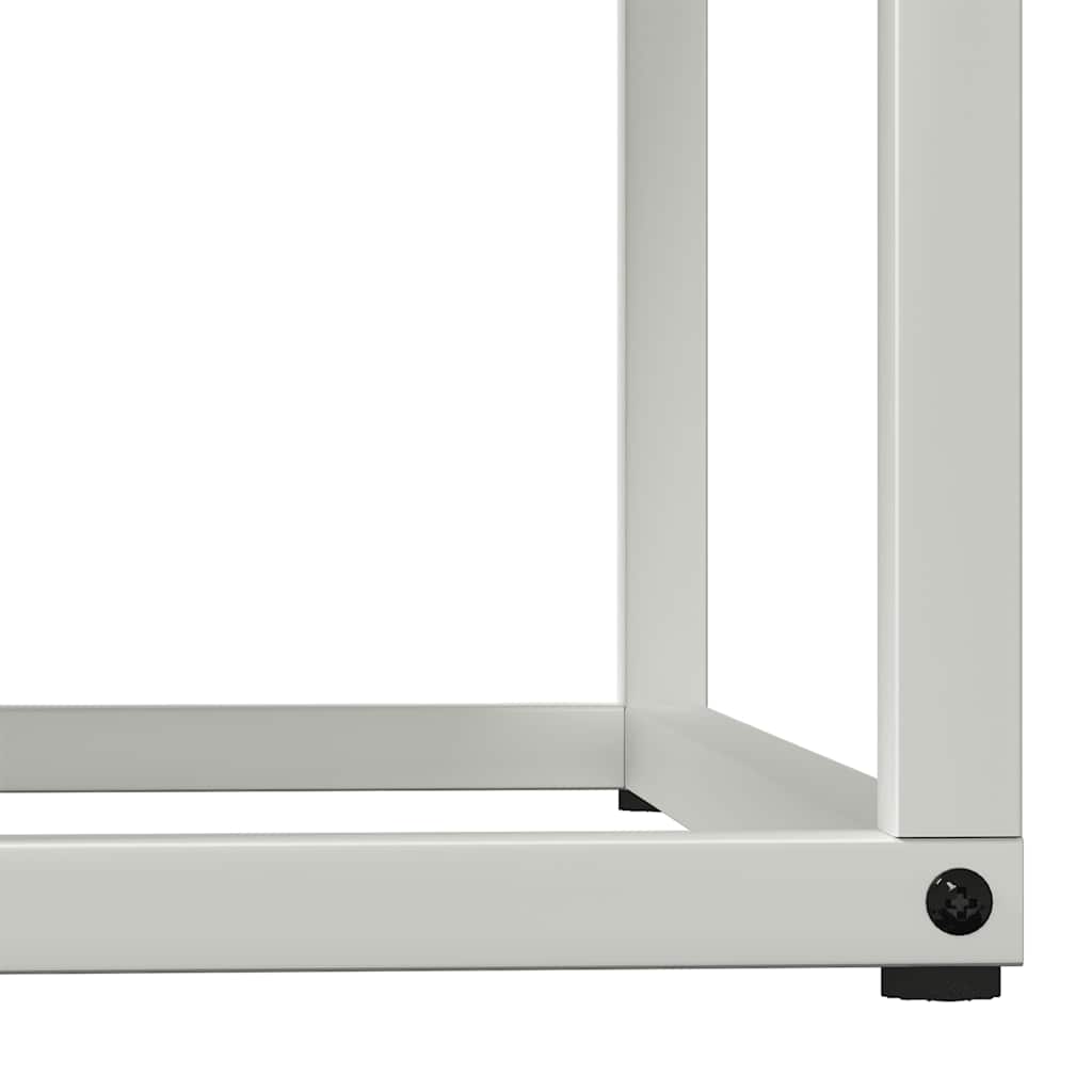 Brandhoutrek 69,5x35x81 cm koudgewalst staal wit