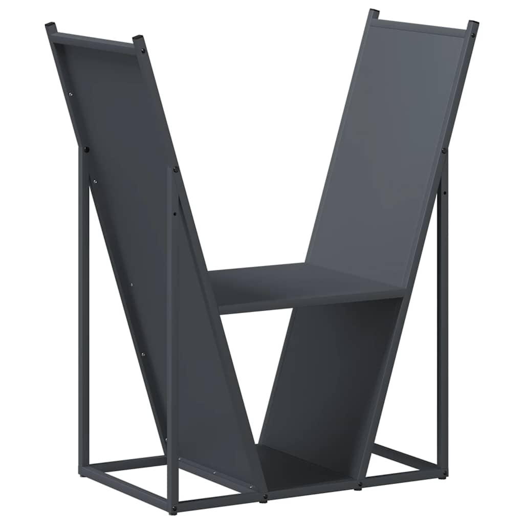 Brandhoutrek 69,5x35x81 cm koudgewalst staal antracietkleurig