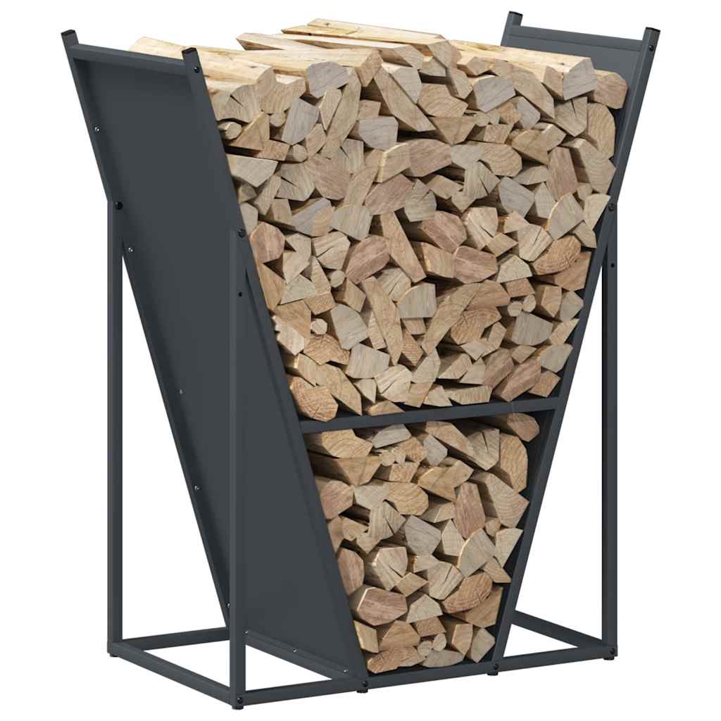 Brandhoutrek 69,5x35x81 cm koudgewalst staal antracietkleurig