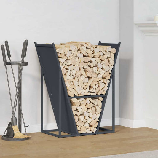 Brandhoutrek 69,5x35x81 cm koudgewalst staal antracietkleurig