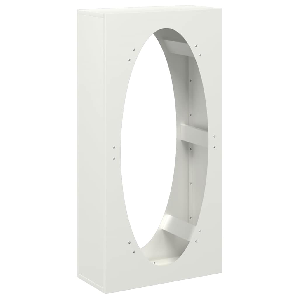 Brandhoutrek 50x23x100 cm koudgewalst staal wit
