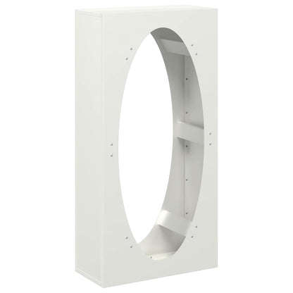 Brandhoutrek 50x23x100 cm koudgewalst staal wit