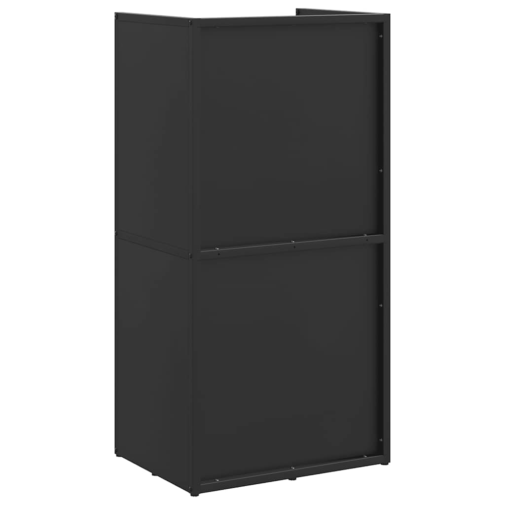 Brandhoutrek 40x30x80 cm koudgewalst staal zwart