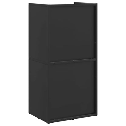 Brandhoutrek 40x30x80 cm koudgewalst staal zwart