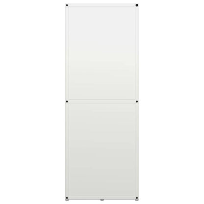 Brandhoutrek 40x30x80 cm koudgewalst staal wit