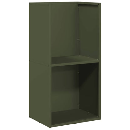 Brandhoutrek 40x30x80 cm koudgewalst staal olijfgroen