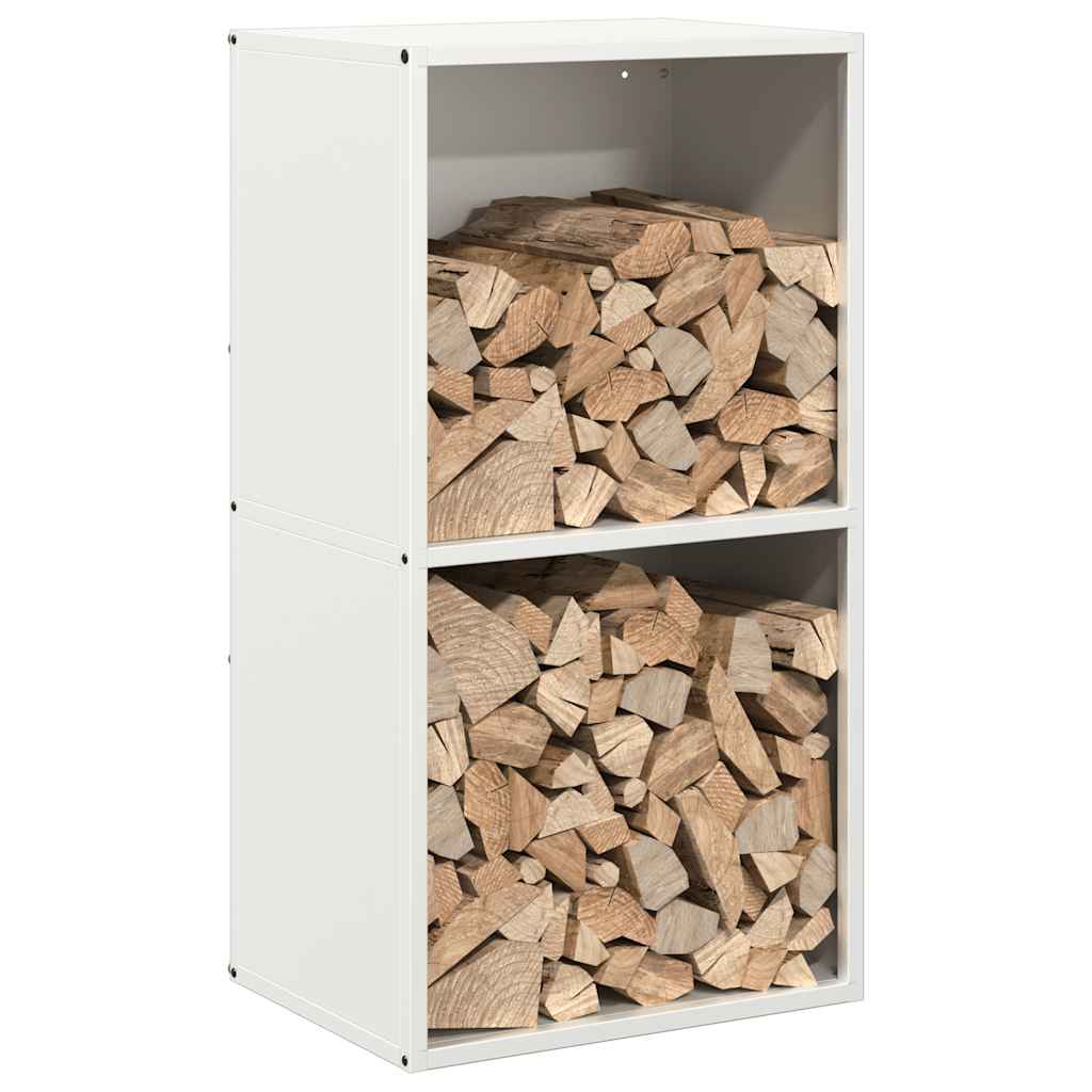 Brandhoutrek 40x30x75 cm koudgewalst staal wit