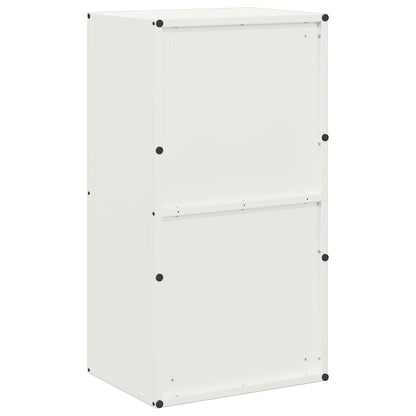 Brandhoutrek 40x30x75 cm koudgewalst staal wit