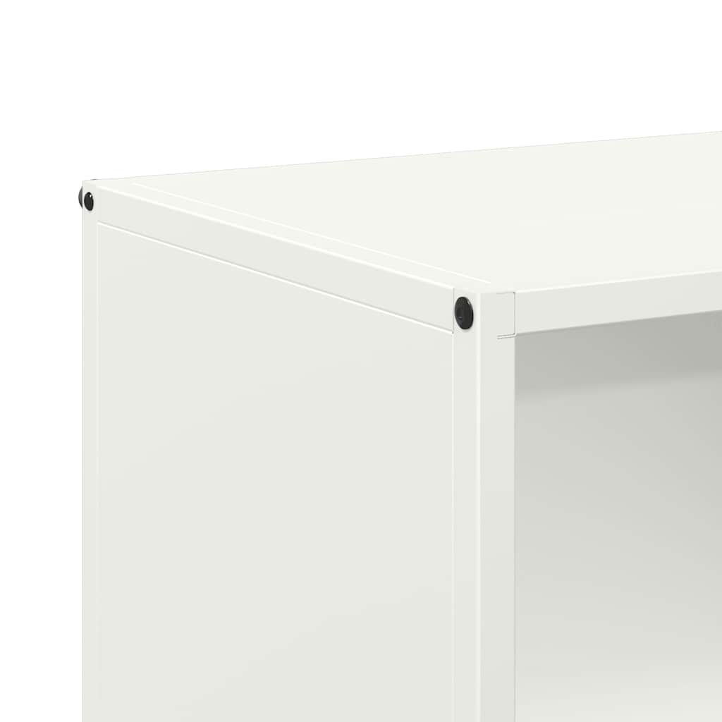 Brandhoutrek 40x30x75 cm koudgewalst staal wit