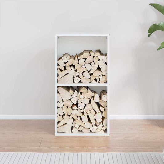 Brandhoutrek 40x30x75 cm koudgewalst staal wit