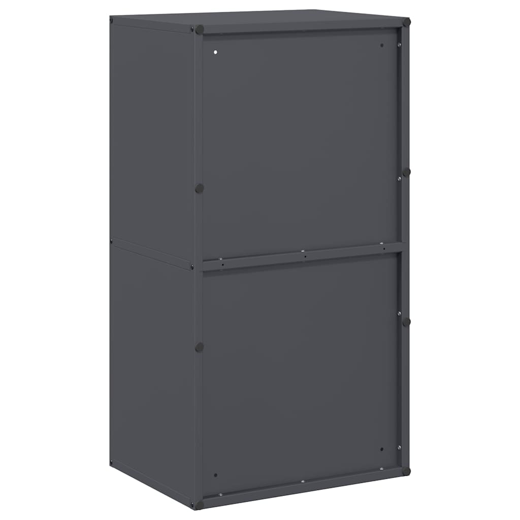 Brandhoutrek 40x30x75 cm koudgewalst staal antracietkleurig