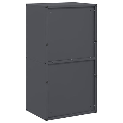 Brandhoutrek 40x30x75 cm koudgewalst staal antracietkleurig