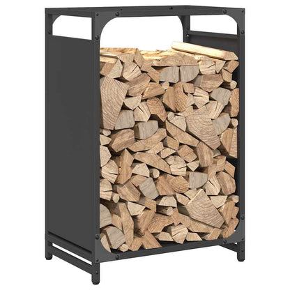 Brandhoutrek 44x28x65 cm koudgewalst staal zwart