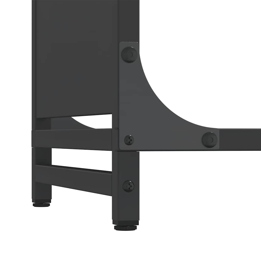Brandhoutrek 44x28x65 cm koudgewalst staal zwart