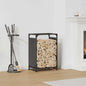 Brandhoutrek 44x28x65 cm koudgewalst staal zwart