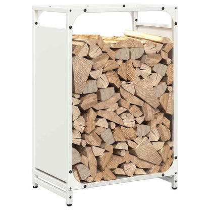 Brandhoutrek 44x28x65 cm koudgewalst staal wit