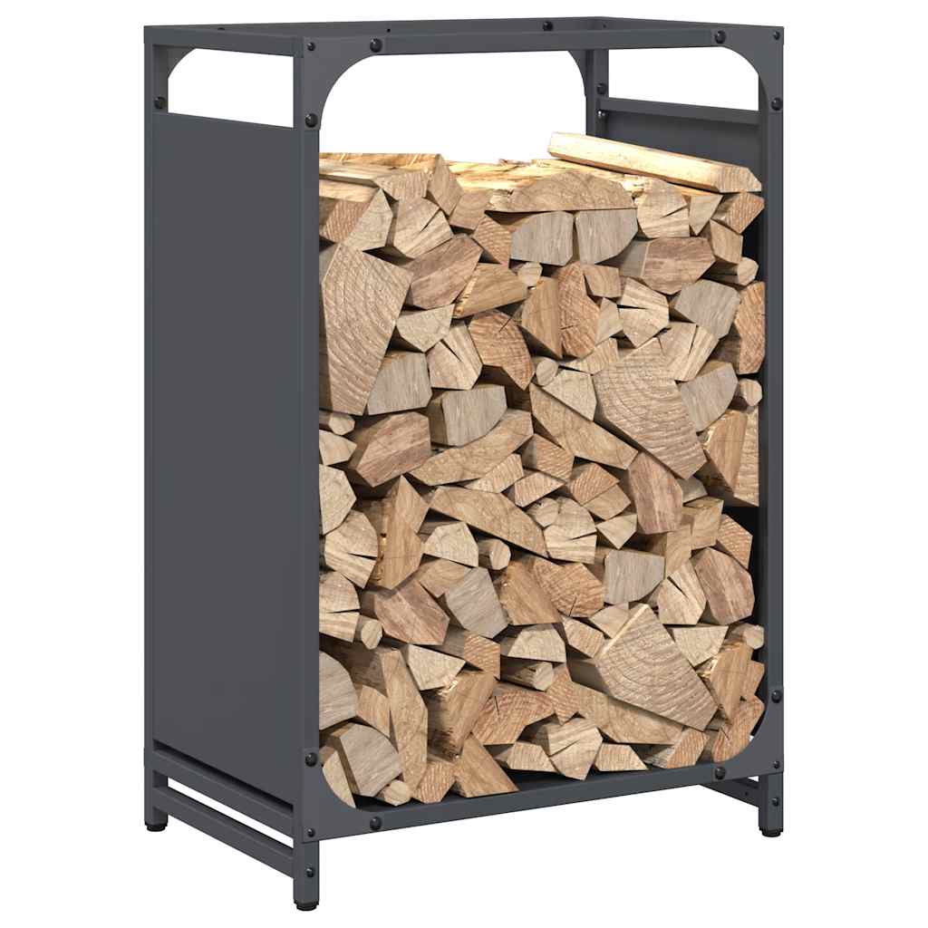 Brandhoutrek 44x28x65 cm koudgewalst staal antracietkleurig