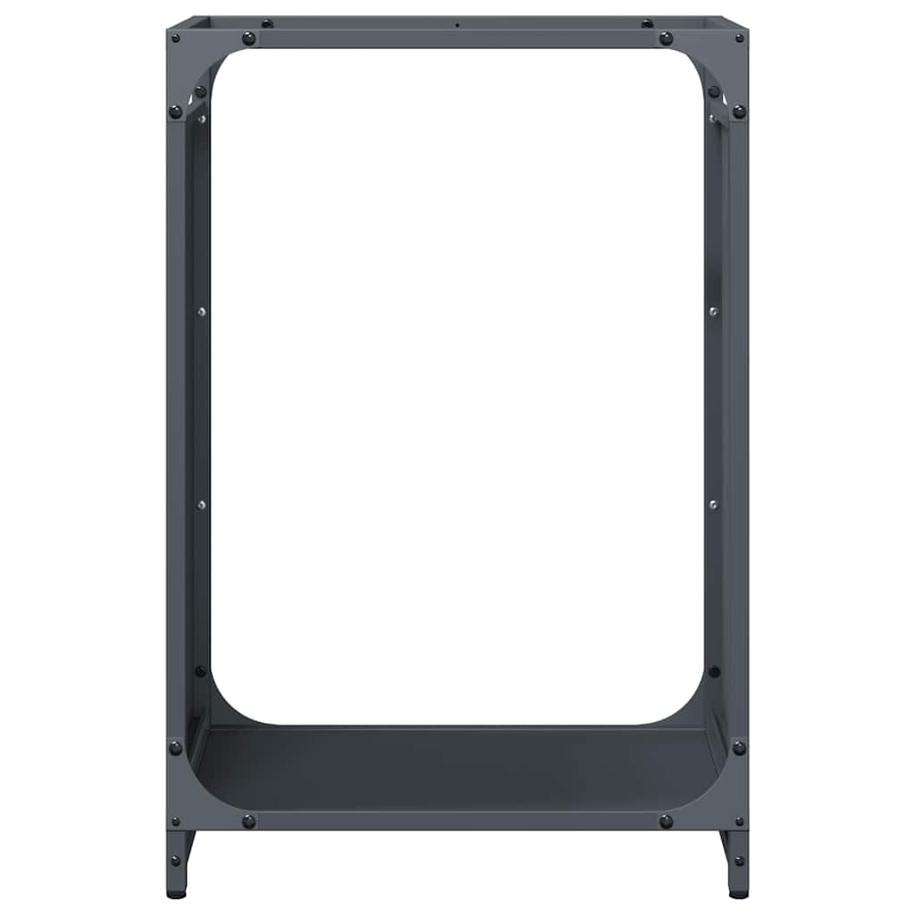Brandhoutrek 44x28x65 cm koudgewalst staal antracietkleurig