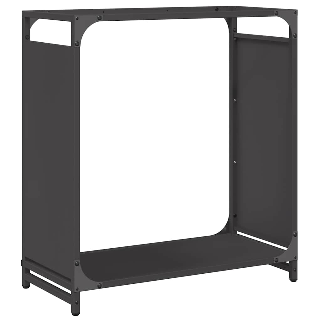 Brandhoutrek 60x28x65 cm koudgewalst staal zwart