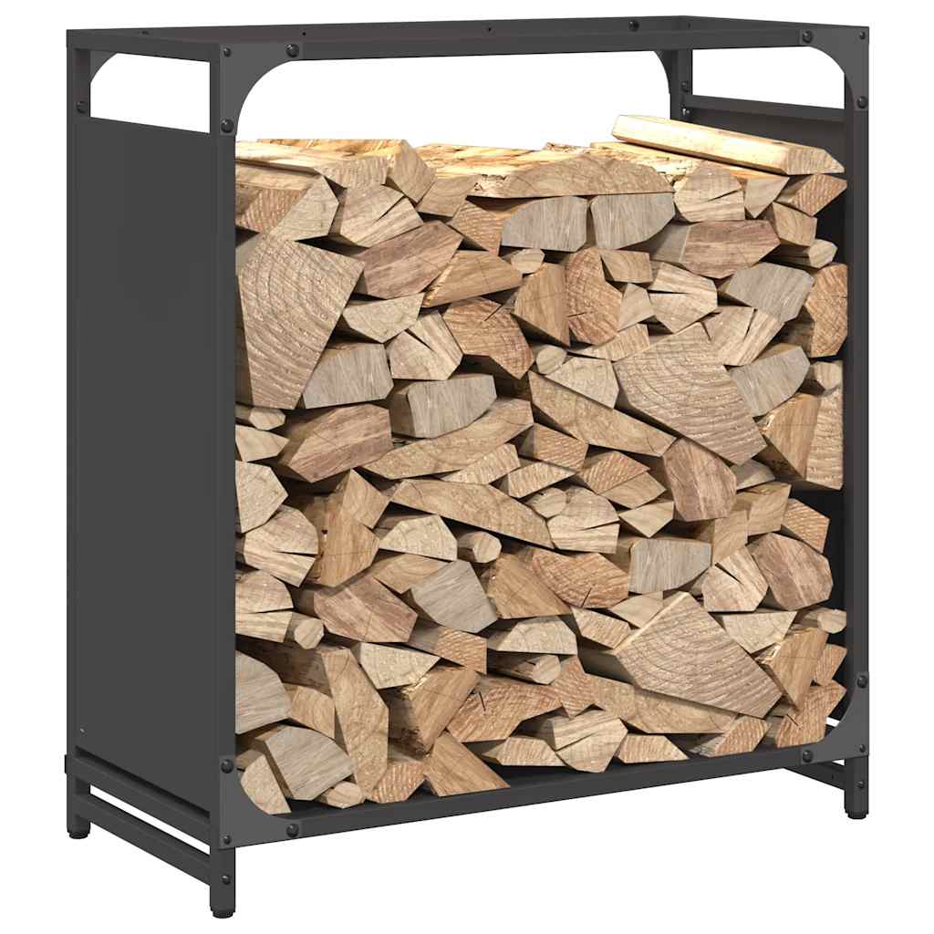 Brandhoutrek 60x28x65 cm koudgewalst staal zwart