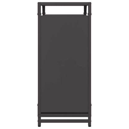 Brandhoutrek 60x28x65 cm koudgewalst staal zwart