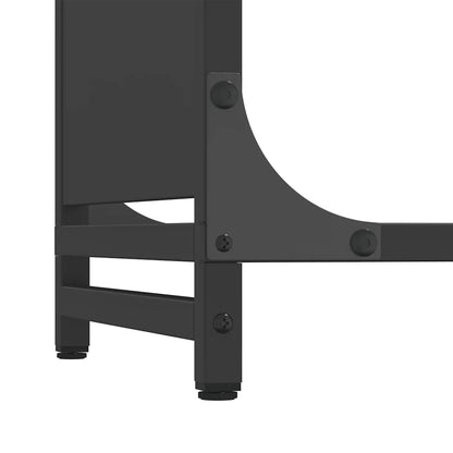 Brandhoutrek 60x28x65 cm koudgewalst staal zwart