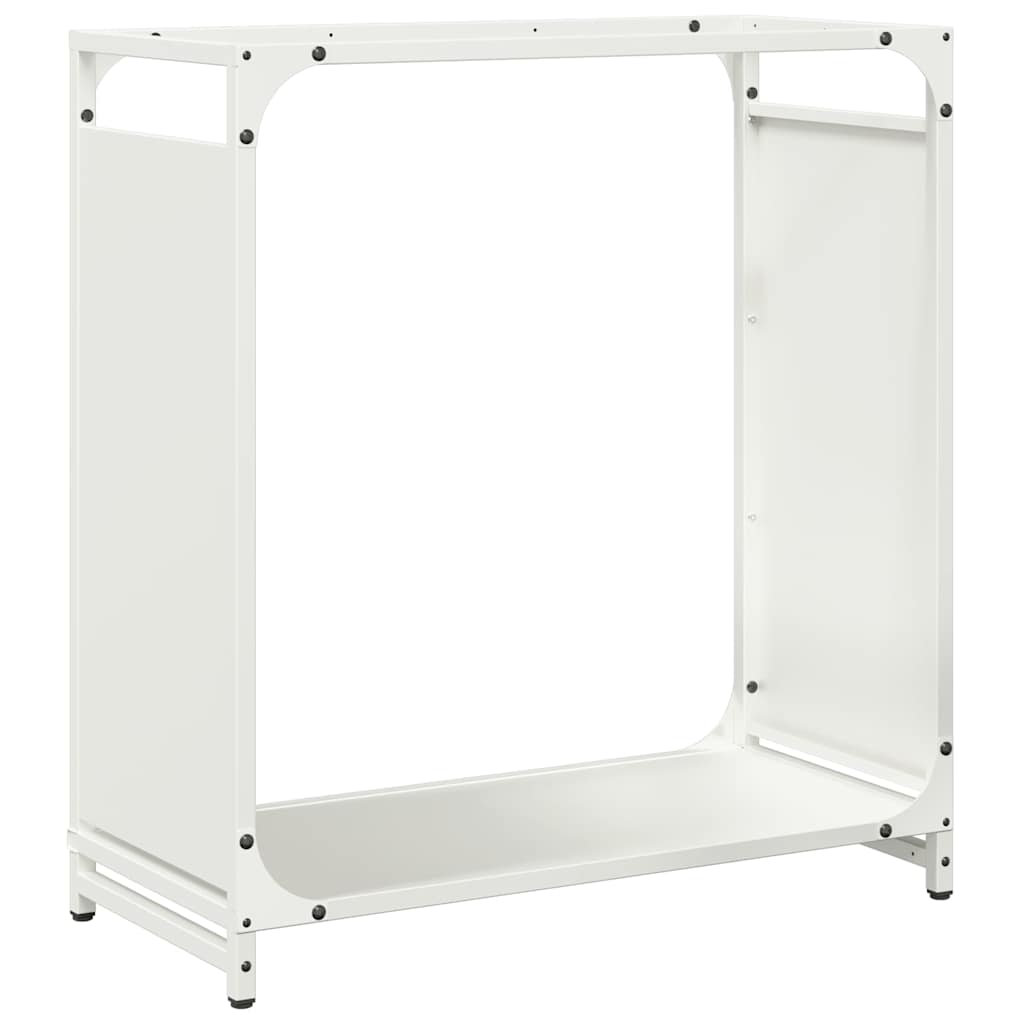 Brandhoutrek 60x28x65 cm koudgewalst staal wit