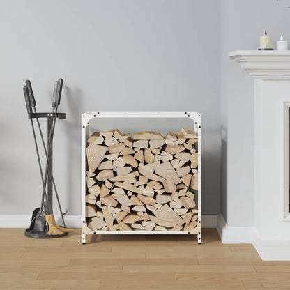 Brandhoutrek 60x28x65 cm koudgewalst staal wit