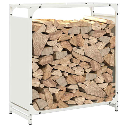 Brandhoutrek 60x28x65 cm koudgewalst staal wit