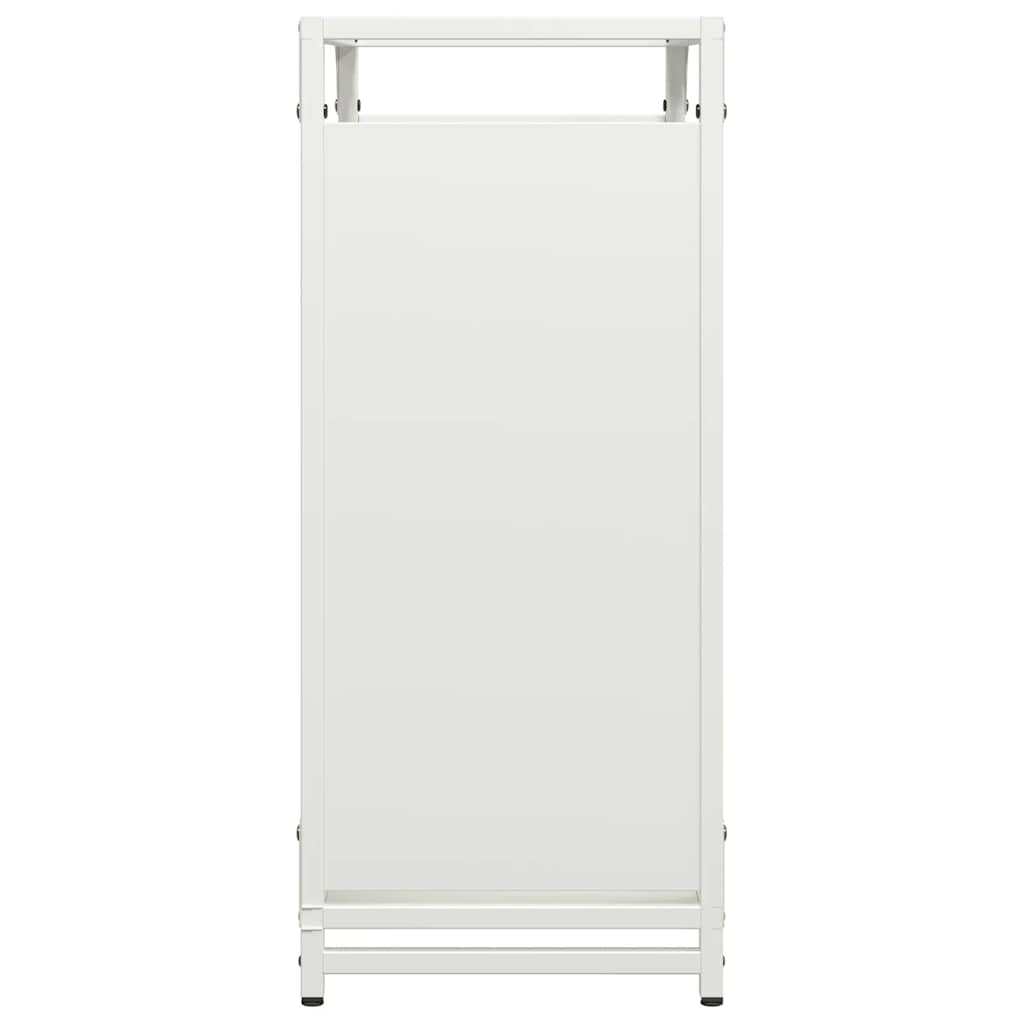 Brandhoutrek 60x28x65 cm koudgewalst staal wit