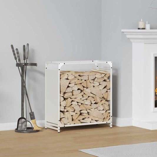 Brandhoutrek 60x28x65 cm koudgewalst staal wit