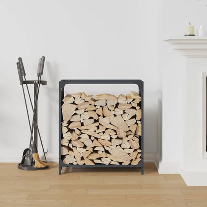 Brandhoutrek 60x28x65 cm koudgewalst staal antracietkleurig