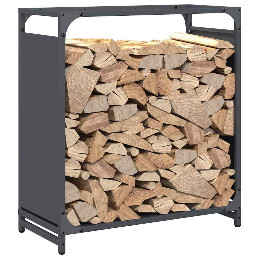 Brandhoutrek 60x28x65 cm koudgewalst staal antracietkleurig