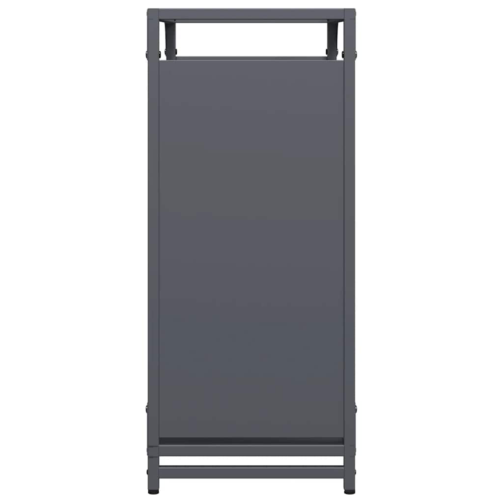 Brandhoutrek 60x28x65 cm koudgewalst staal antracietkleurig