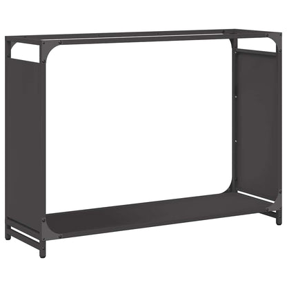 Brandhoutrek 90x28x65 cm koudgewalst staal zwart