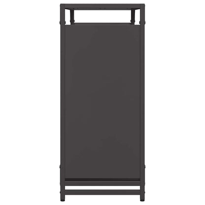 Brandhoutrek 90x28x65 cm koudgewalst staal zwart