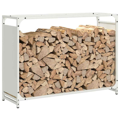 Brandhoutrek 90x28x65 cm koudgewalst staal wit