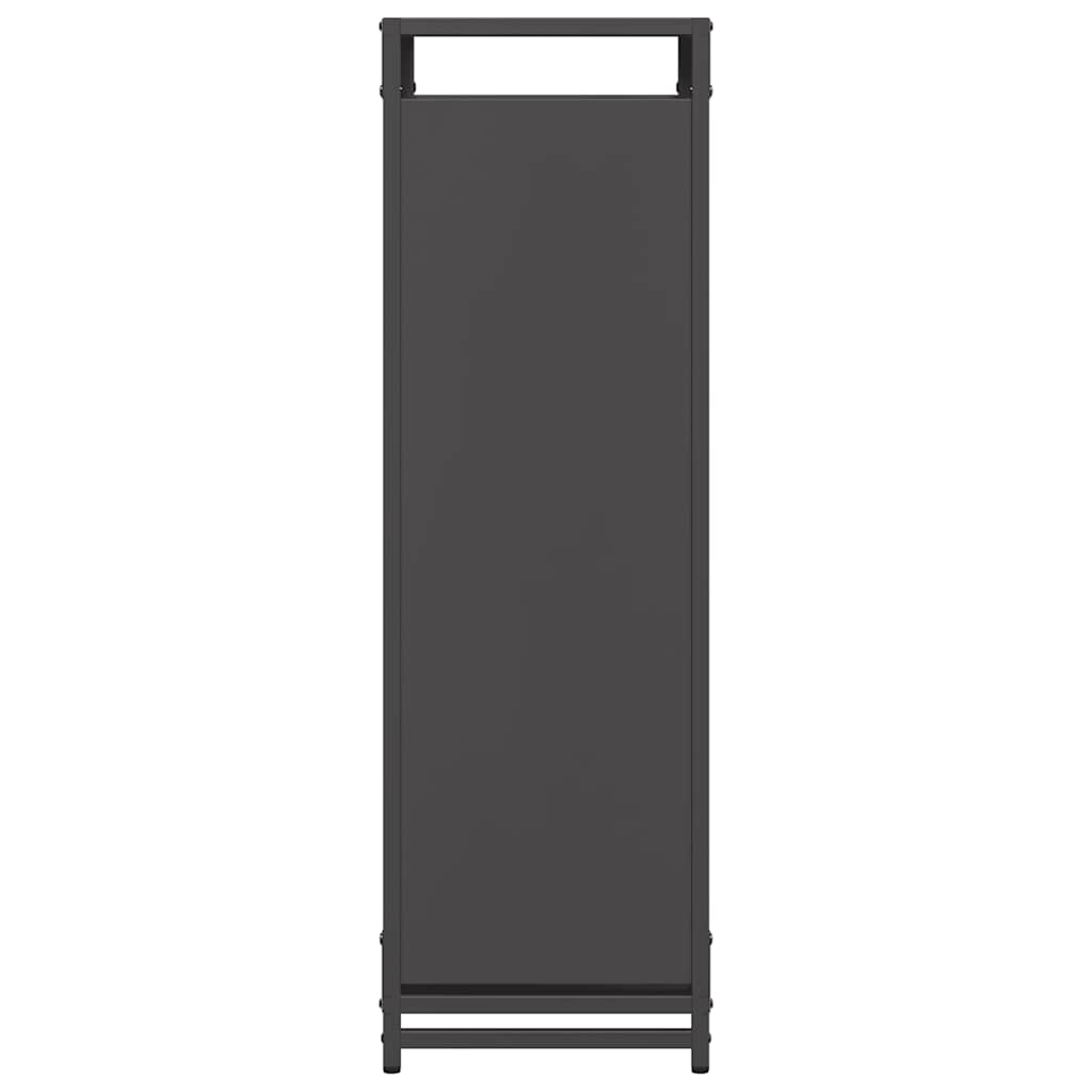 Brandhoutrek 44x28x90 cm koudgewalst staal zwart
